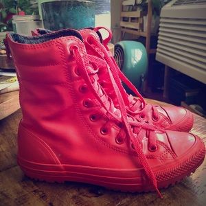 Converse Rubber Red High Top Rain boots